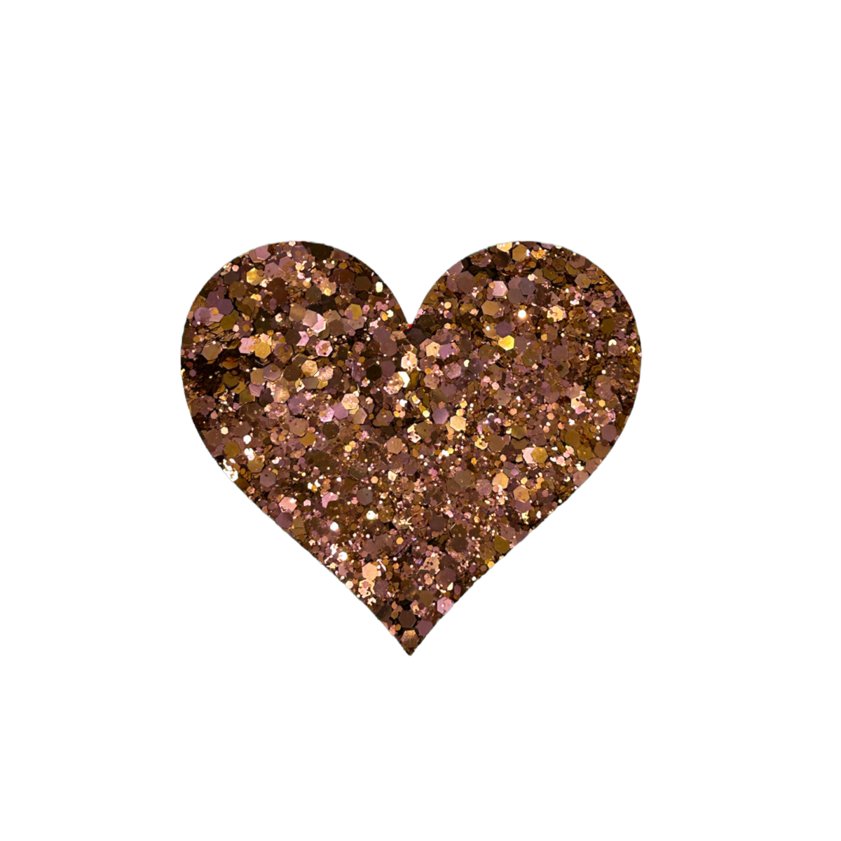 BLUSH COPPER GLITTER ACRYLIC Cheyennesnails