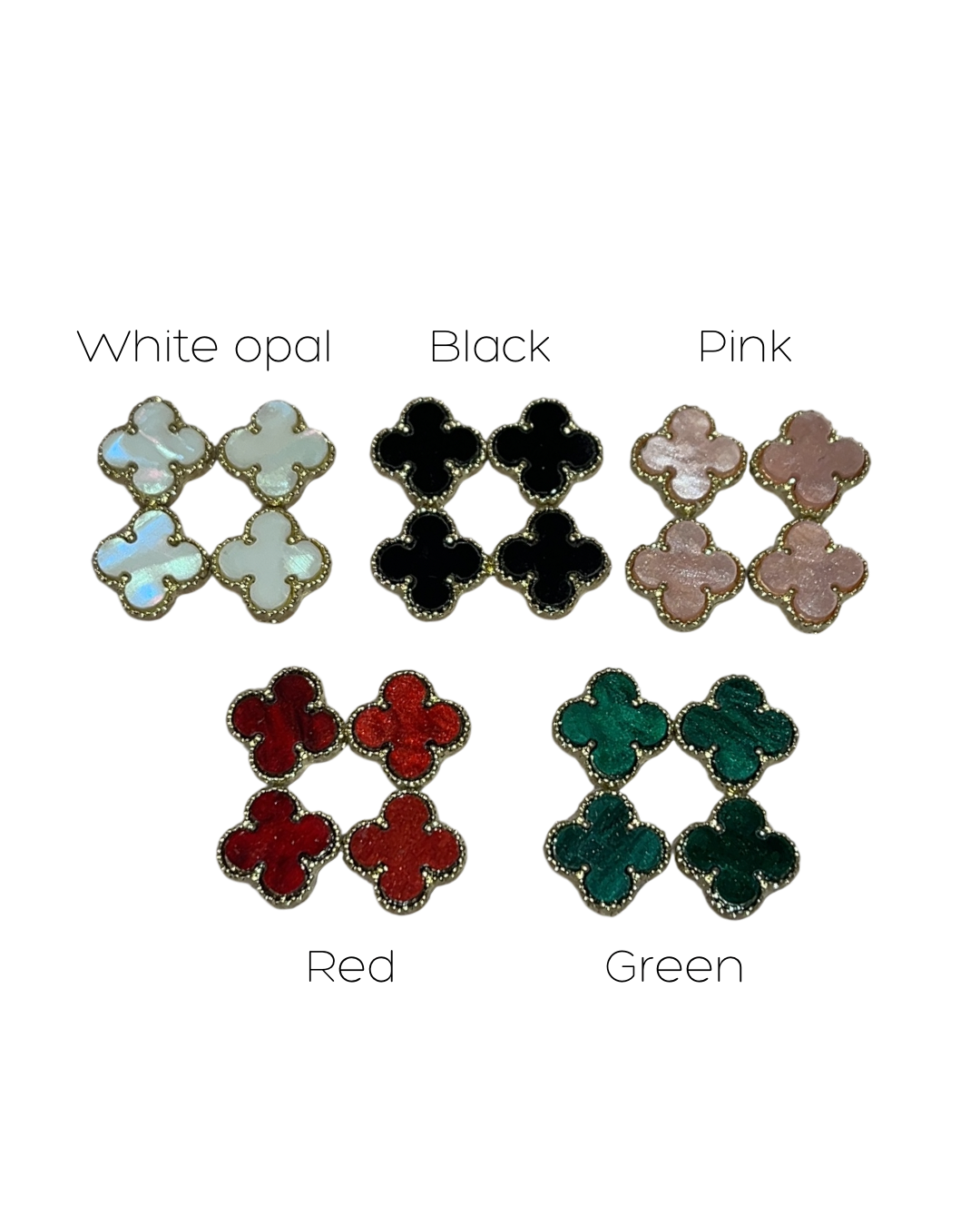 CLOVER CHARMS - 10PCS