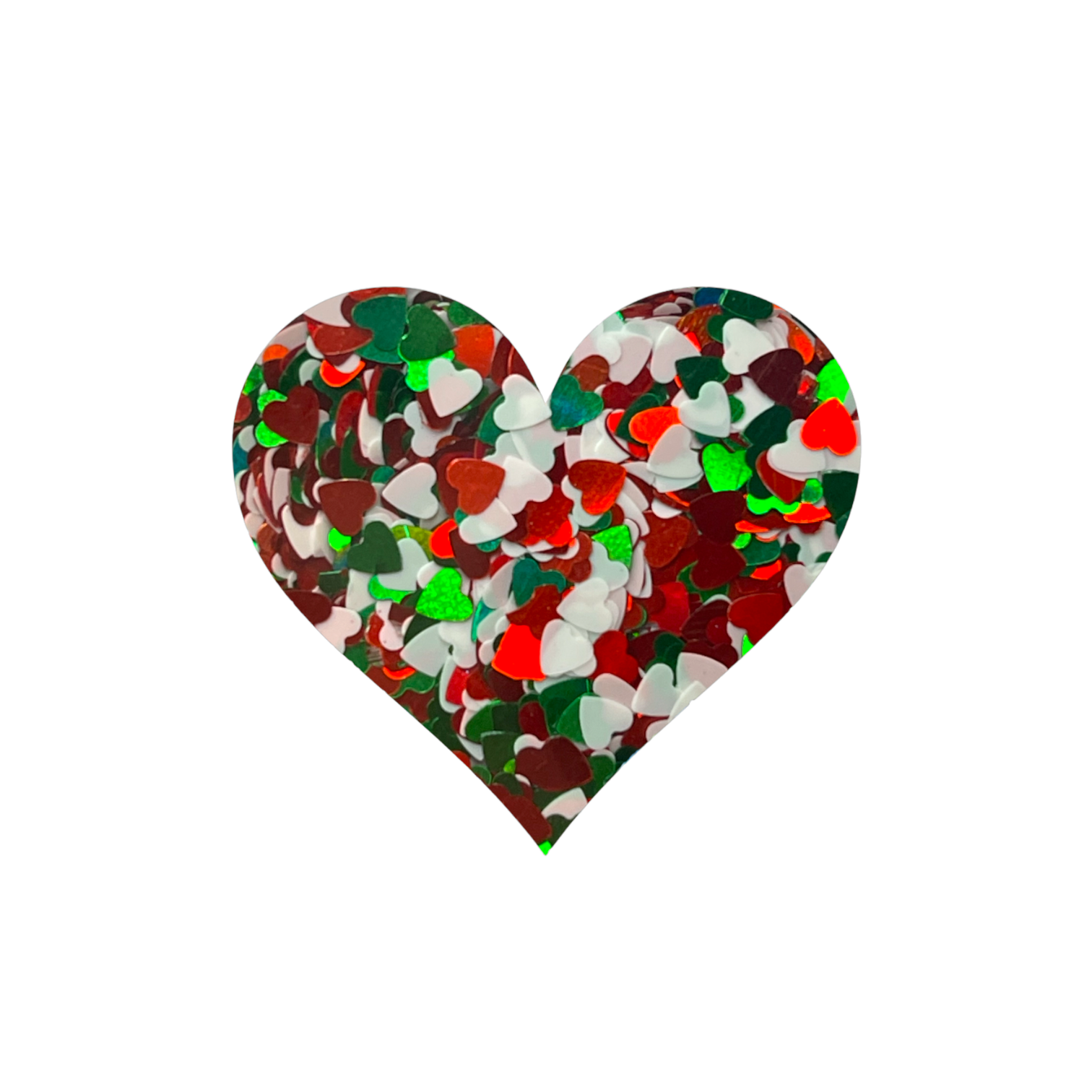 Holiday Hearts 5g Bag - Glitter