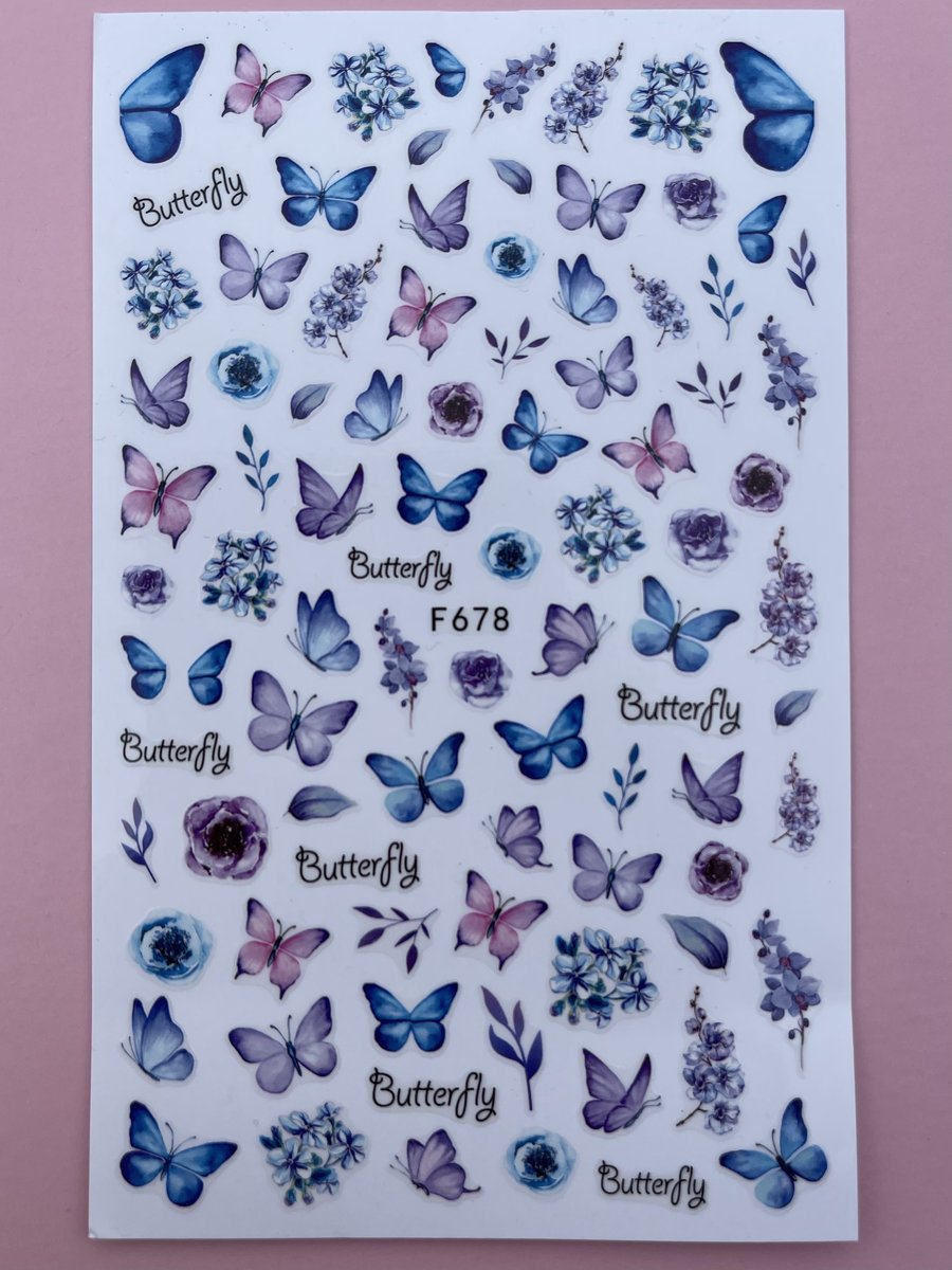 BUTTERFLY STICKERS 1-13
